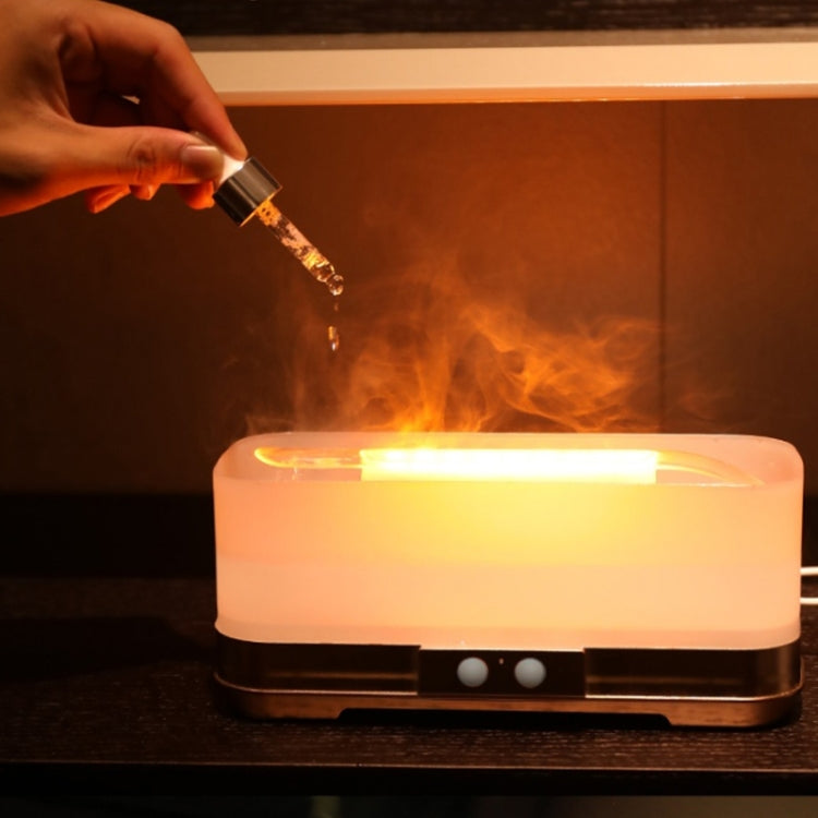 350ml Simulated Flame Aromatherapy Humidifier With Timing Function(Rose Gold) - free shipping - PMC TechLife - Order now!