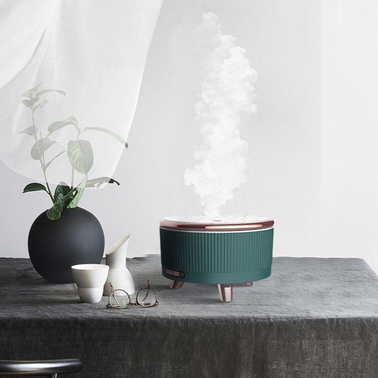 Ultrasonic Aromatherapy Diffuser Humidifier Essential Oil Diffuser EU Plug(Dark Green) - free shipping - PMC TechLife - Order now!