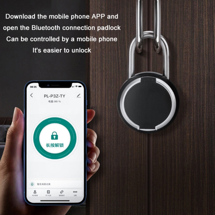 P3Z-TY Outdoor Waterproof Electronic Intelligent Fingerprint Padlock - Padlocks by PMC TechLife | Online Shopping South Africa | PMC TechLife | Buy Now Pay Later Mobicred