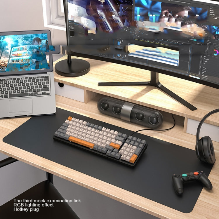 ZIYOU LANG K3 100 Keys Game Glowing Wired Mechanical Keyboard, Cable Length: 1.5m, Style: Micro Light Hot Plug Version Red Axis - free shipping - PMC Jewellery - Order now!