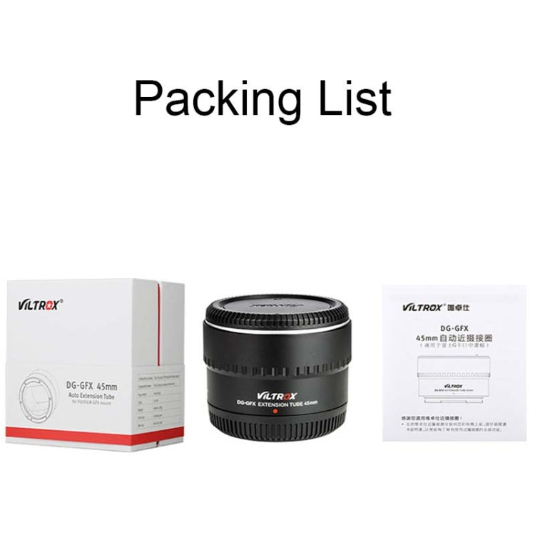 For Fujifilm 50R/50S VILTROX DG-GFX45mm Camera Medium Format Macro Adapter - free shipping - PMC TechLife - Order now!