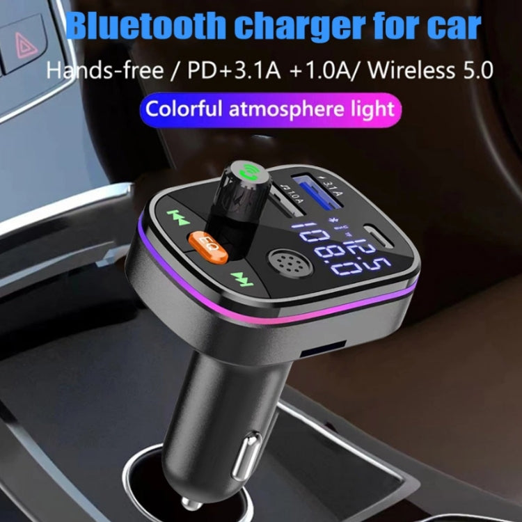 Q9 Car Bluetooth MP3 With TYPE-C Port PD Charging FM Transmitter - Bluetooth Car Kits by PMC TechLife | Online Shopping South Africa | PMC TechLife | Buy Now Pay Later Mobicred