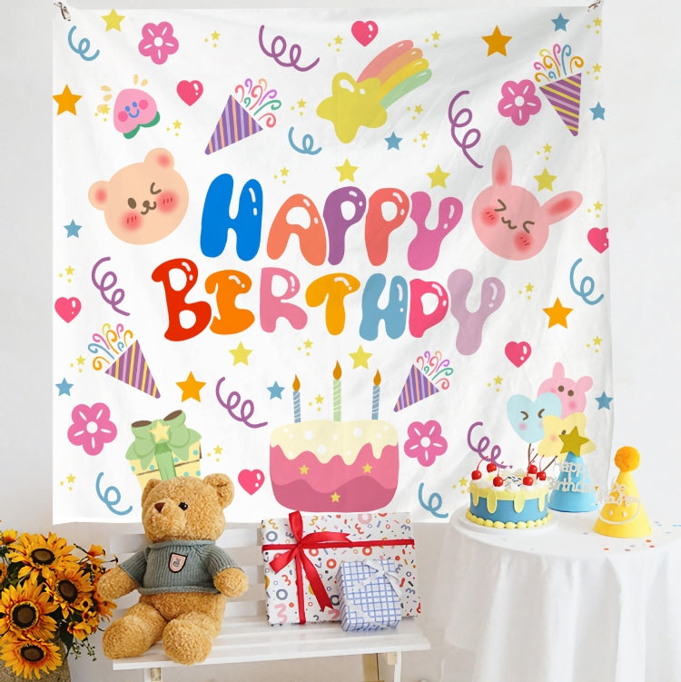 Birthday Layout Hanging Cloth Children Photo Wall Cloth, Size: 180x200cm Velvet(4) - Cartoon by PMC TechLife | Online Shopping South Africa | PMC TechLife | Buy Now Pay Later Mobicred