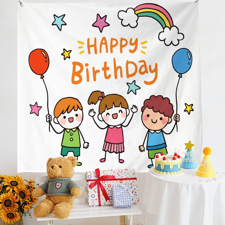 Birthday Layout Hanging Cloth Children Photo Wall Cloth, Size: 180x200cm Velvet(19) - Cartoon by PMC TechLife | Online Shopping South Africa | PMC TechLife | Buy Now Pay Later Mobicred