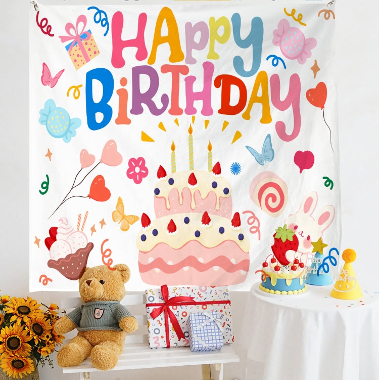 Birthday Layout Hanging Cloth Children Photo Wall Cloth, Size: 180x230cm Velvet(3) - free shipping - PMC TechLife - Order now!
