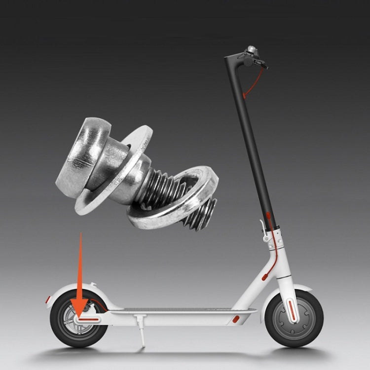 For Xiaomi Mijia M365/PRO 5pcs Scooter Rear Wheel Fixing Screws(White) - Accessories & Parts by PMc TechLife | Online Shopping South Africa | PMc TechLife | Buy Now Pay Later Mobicred