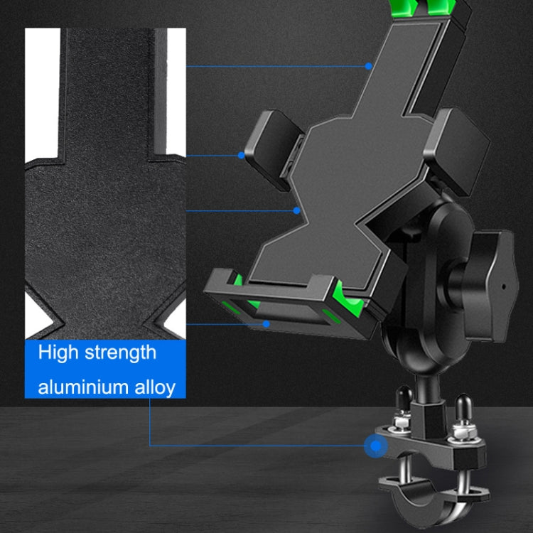 A04 Metal Motorcycle Mobile Phone Navigation Bracket Bicycle Frame Multifunctional Car Fixed Clamp(M10 Ball Header Installation Model) - Holder by PMC TechLife | Online Shopping South Africa | PMC TechLife | Buy Now Pay Later Mobicred