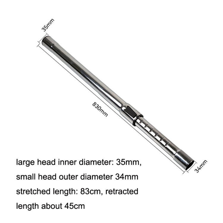 For Midea Vacuum Cleaner Accessories Straight Tube Telescopic Rods Extension Tube Inner Diameter 35mm - For Midea Accessories by PMC TechLife | Online Shopping South Africa | PMC TechLife | Buy Now Pay Later Mobicred
