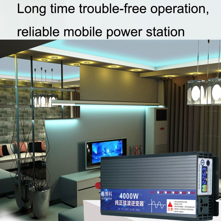 XINBOKE High Power Household Car Sine Wave Inverter 48V 5500W To 220V 2500W(LCD Display) - Pure Sine Wave by PMC TechLife | Online Shopping South Africa | PMC TechLife | Buy Now Pay Later Mobicred