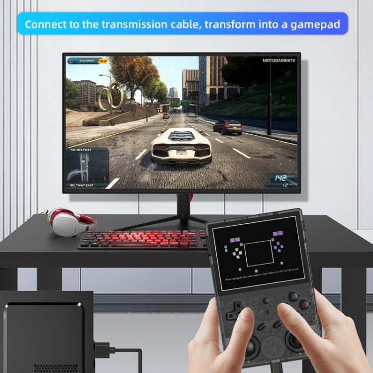 ANBERNIC RG353V 3.5 Inch Wireless Game Box Android 11 Linux OS Handheld Game Console 64G 15,000 games(Transparent Black) - free shipping - PMC TechLife - Order now!