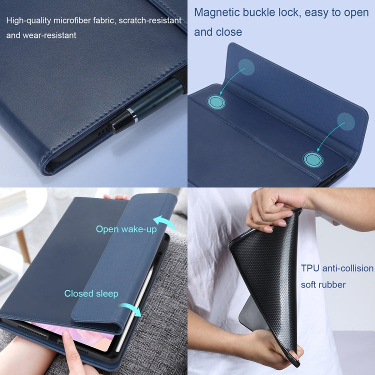 For Huawei MatePad Pro 12.6 inches Microfiber Lambskin Rotatable Magnetic Tablet Protective Cover(Red) - Huawei by PMC TechLife | Online Shopping South Africa | PMC TechLife | Buy Now Pay Later Mobicred