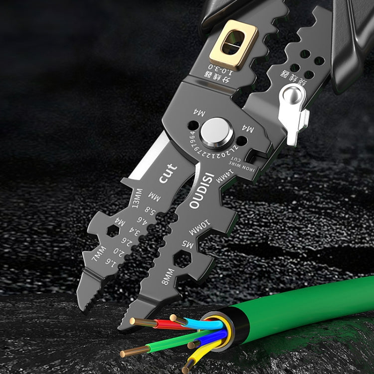 25 In 1 Electrician Multipurpose Wire Stripper(Black) - Pliers by PMC TechLife | Online Shopping South Africa | PMC TechLife | Buy Now Pay Later Mobicred