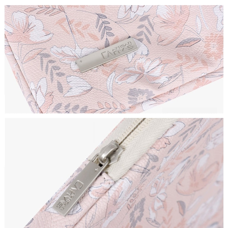 G4-89 PU Laptop Case Tablet Sleeve Bag with Telescoping Handle, Size: 12 Inch(Light Pink) - 12.1 inch by PMC Jewellery | Online Shopping South Africa | PMC Jewellery | Buy Now Pay Later Mobicred