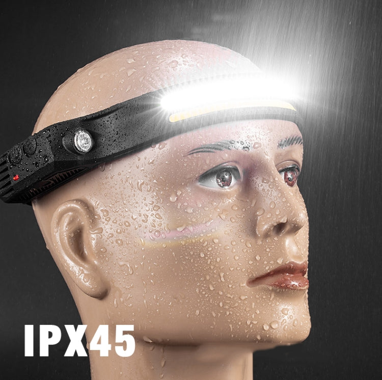 W689-1 Red+White Light USB Rechargeable Motion Sensor Headlamp COB Outdoor Fishing Flashlight - Headlamp by PMC TechLife | Online Shopping South Africa | PMC TechLife