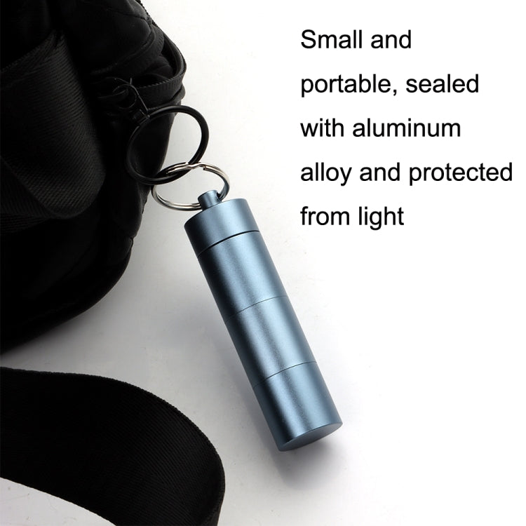 Outdoor First Aid Sealed Waterproof Pill Jar Aluminum Alloy Portable Emergency Pill Box(Silver) - free shipping - PMC TechLife - Order now!