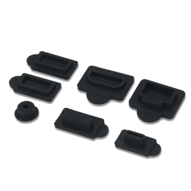 For PS5 2sets 7pcs/Set Dust Plug Silicone Dust Protector Anti-Dust Cover(Blue) - PS5 Spare Parts by PMC TechLife | Online Shopping South Africa | PMC TechLife