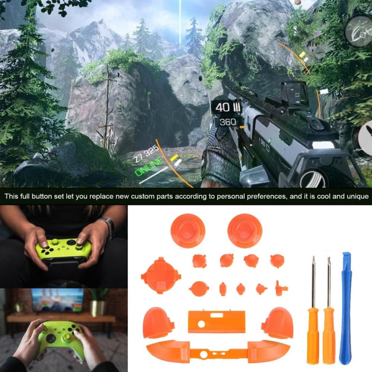 For Xbox Series X Controller Thumbstick LB RB Bumpers Trigger Buttons With Screwdriver Accessories(Transparent) - XBOX Spare Parts by PMC TechLife | Online Shopping South Africa | PMC TechLife