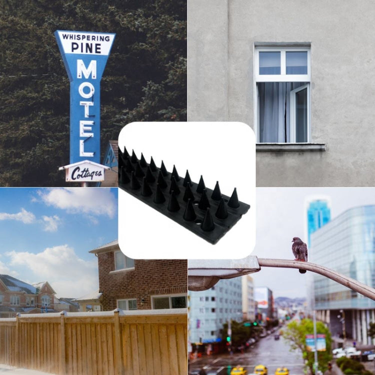 10pcs SK419 Power Equipment Line Anti-bird Thorn Roof Eaves Drive Bird Fence Anti-theft Electric Bird Thorn(Black) - Outdoor Insect Repellent by PMC TechLife | Online Shopping South Africa | PMC TechLife | Buy Now Pay Later Mobicred