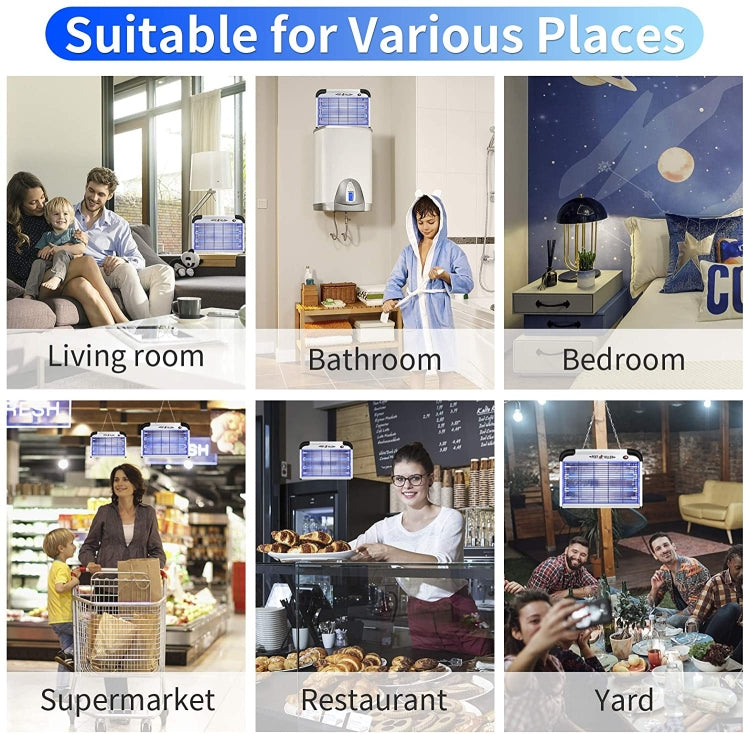 SK611 Indoor Household 20W Electric Shock Mosquito Killer Lamp High Voltage Hotel Fly Killer Lamp(US Plug) - Repellents by PMC TechLife | Online Shopping South Africa | PMC TechLife | Buy Now Pay Later Mobicred