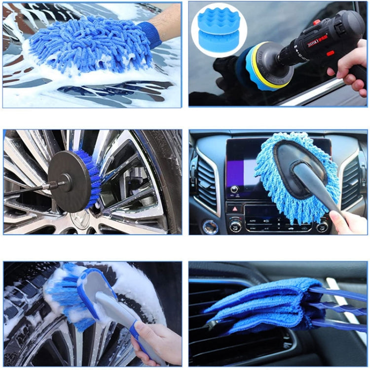 27pcs/set WRS-CS29 Car Wash Cleaning Brush Set Car Interior Crevice Cleaning Electric Drill Brush - Car washing supplies by PMC TechLife | Online Shopping South Africa | PMC TechLife | Buy Now Pay Later Mobicred