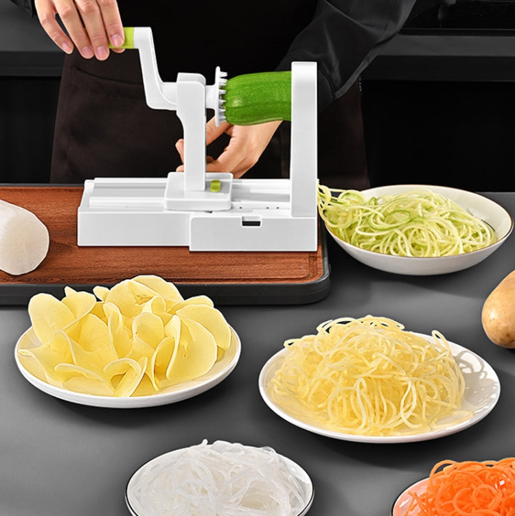 Grater Vegetable Potato Spiral Slicer Whirlwind Fruit Vegetable Spiral Machine, Color: White - Cutter & Peeler by PMC TechLife | Online Shopping South Africa | PMC TechLife