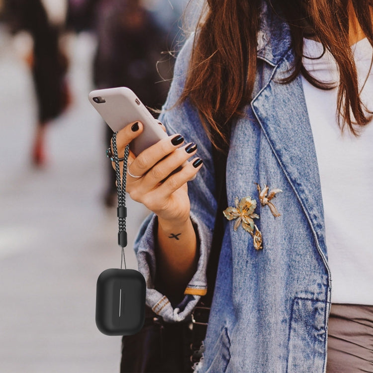 For AirPods Pro 2 AhaStyle PT187 Silicone One-Piece Protective Case With Lanyard Case(Pink) - For AirPods Pro 2 by AhaStyle | Online Shopping South Africa | PMC TechLife