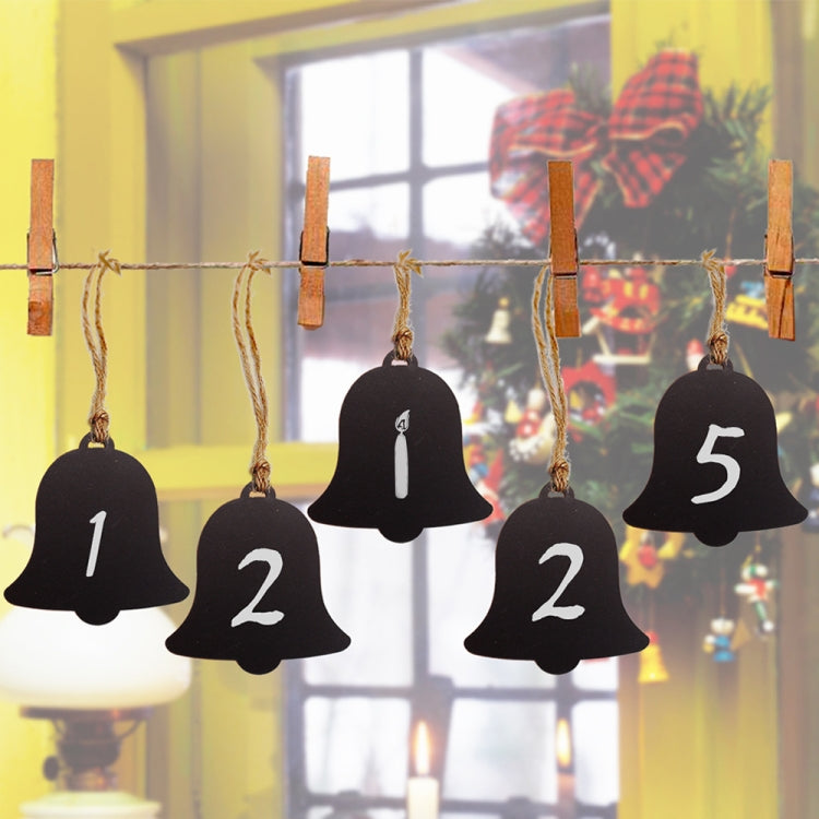 10pcs/Set Mini Hanging Wooden Message Board Home Holiday Decor Lanyard Chalkboard(Prismatic) - Message Boards by PMC TechLife | Online Shopping South Africa | PMC TechLife | Buy Now Pay Later Mobicred