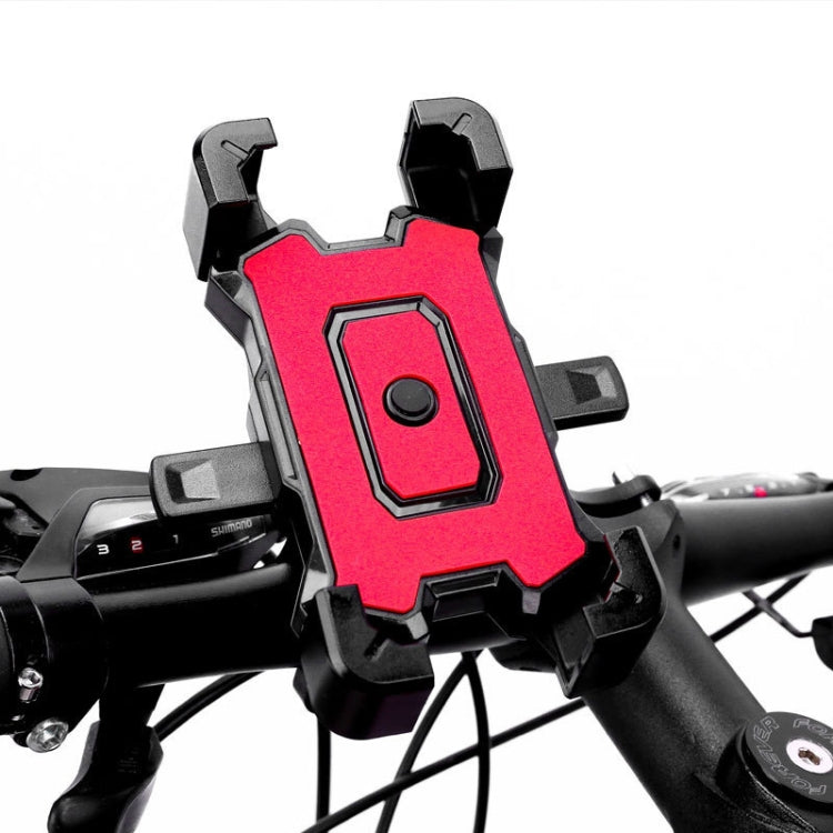 Electric Bike Motorcycle Bicycle Riding Shockproof Navigation Bracket, Color: Red For Handlebar - Holders by PMC TechLife | Online Shopping South Africa | PMC TechLife | Buy Now Pay Later Mobicred