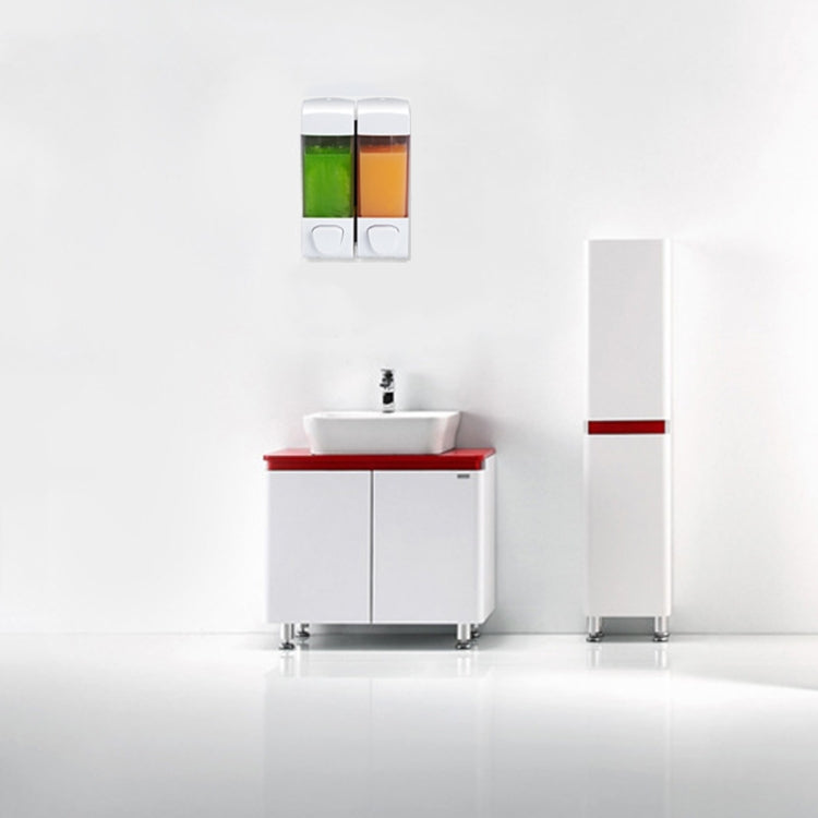 Double Head Wall Mounted Manual Press Soap Dispenser Shampoo Bottle Hand Wash Body Wash Dispenser, Color: Matte - Soap Dispenser by PMc TechLife | Online Shopping South Africa | PMc TechLife | Buy Now Pay Later Mobicred