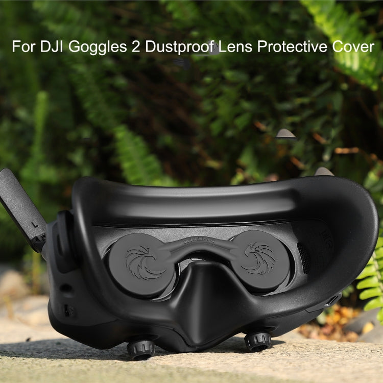 For DJI Goggles 2 Sunnylife AT-BHT565 Dustproof Lens Protective Cover VR Glasses Silicon Cover(Black) - VR Accessories by Sunnylife | Online Shopping South Africa | PMC TechLife | Buy Now Pay Later Mobicred