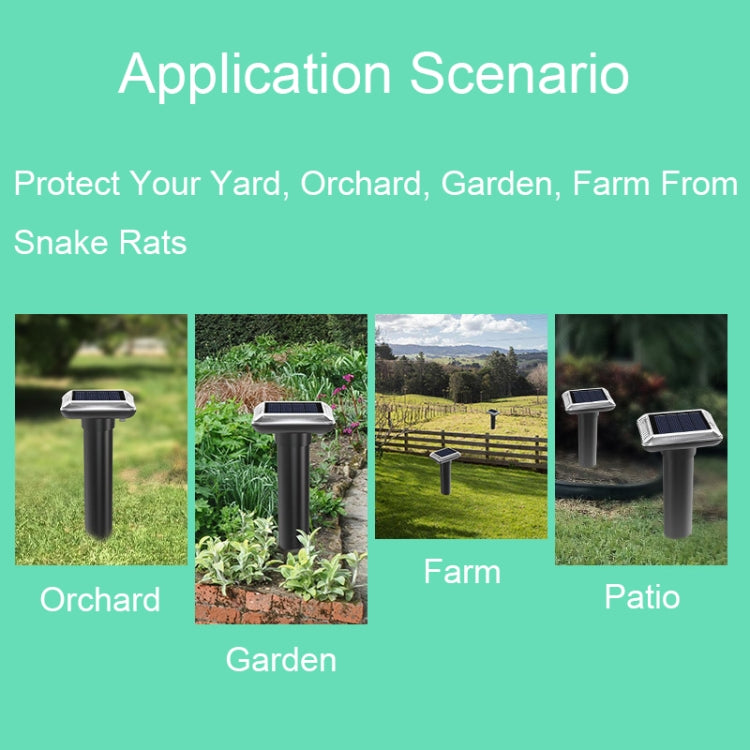 SJZ038 Outdoor Waterproof Solar Ultrasonic Rat Repeller Ultrasonic Animal Repeller, Color: Orange - Outdoor Insect Repellent by PMC TechLife | Online Shopping South Africa | PMC TechLife | Buy Now Pay Later Mobicred