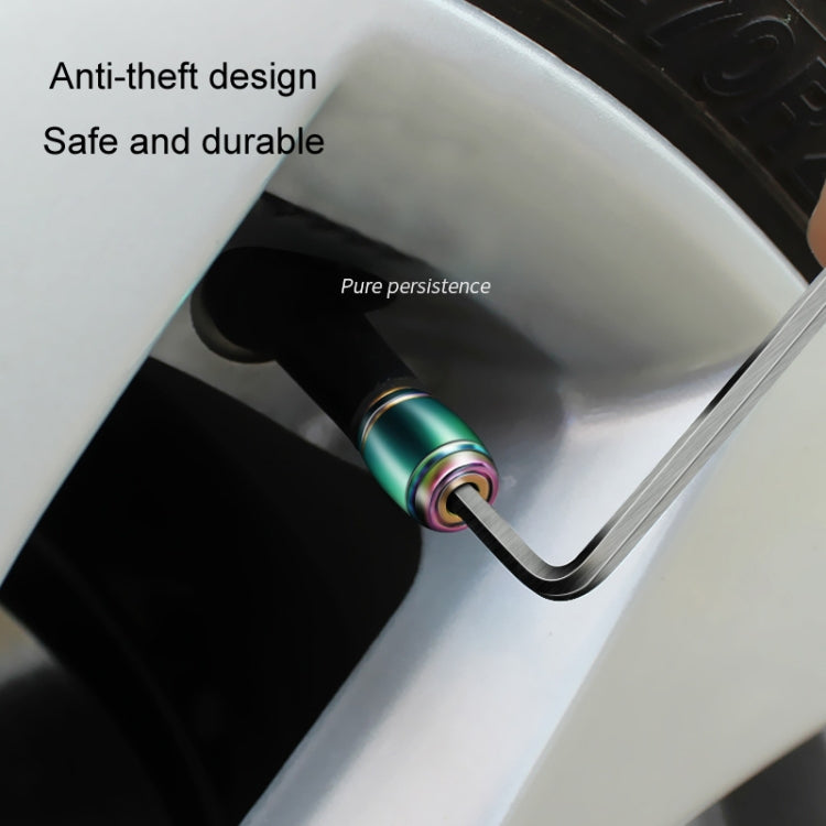 Automobile Valve Core Cap Tire Anti-deflation Valve Decoration(Silver) - Tire Valve Caps by PMC TechLife | Online Shopping South Africa | PMC TechLife | Buy Now Pay Later Mobicred