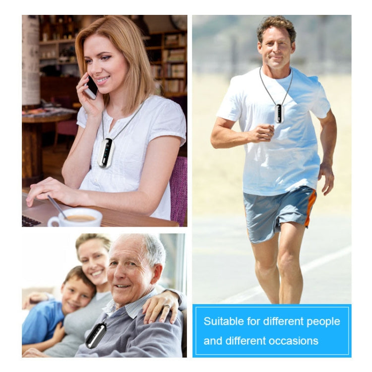 Portable Negative Ion Air Purifier Home Hanging Neck Purifier, Style: Rope Style (White) - free shipping - PMC TechLife - Order now!