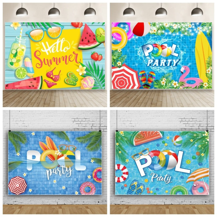 80x120cm Summer Pool Party Decoration Backdrop Swimming Ring Photography Background Cloth(11418487) - Other by PMC TechLife | Online Shopping South Africa | PMC TechLife