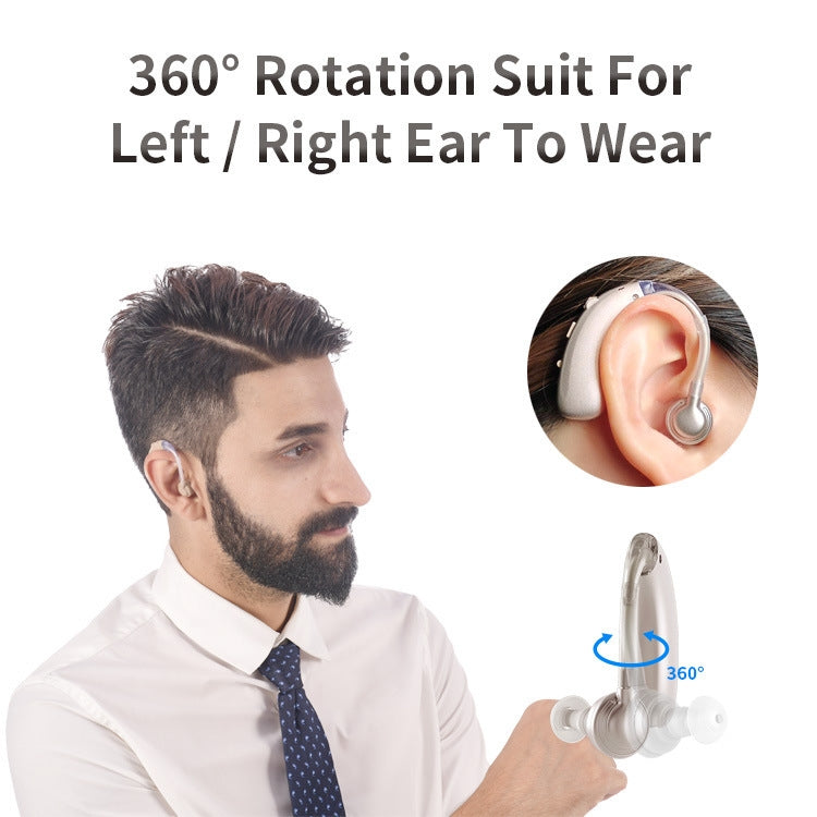USB Charging Earhook Noise Reduction Hearing Aid Sound Amplifier(Skin-color) - Hearing Aids by PMC TechLife | Online Shopping South Africa | PMC TechLife