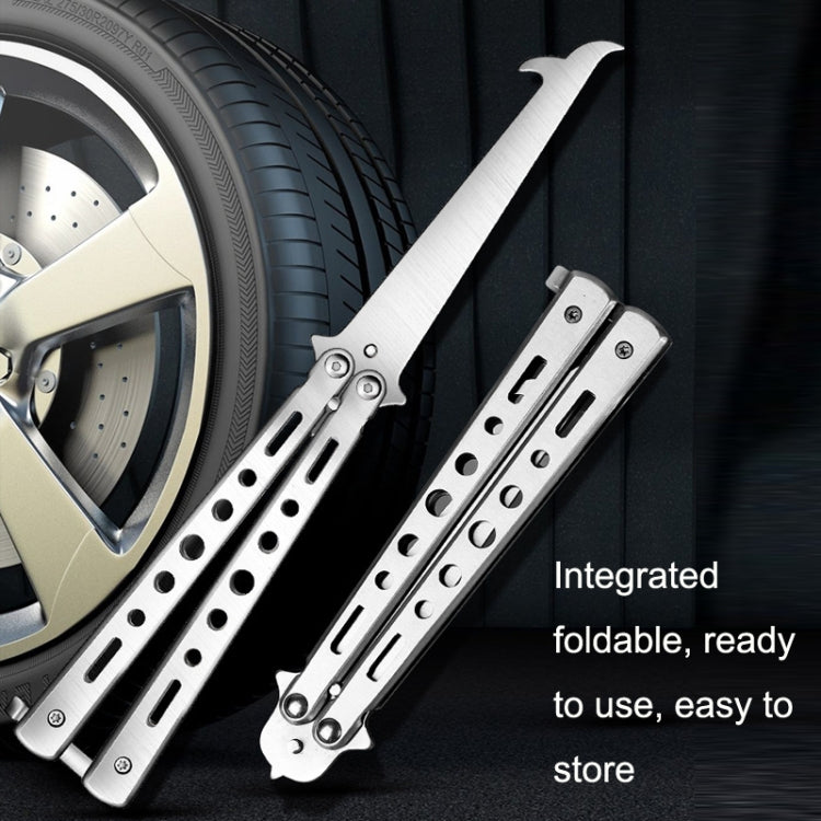 Folding Stone Clearing Hook Safety Hammer Portable Car Tire Cleaning Tool Set(Black) - free shipping - PMC TechLife - Order now!