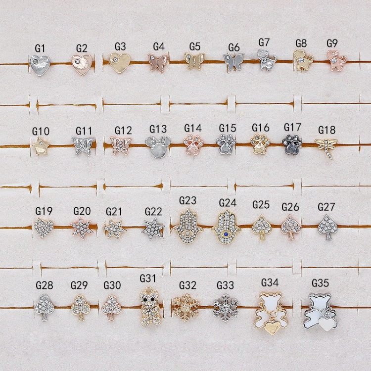 2pcs Watch Silicone Strap Decorative Diamond Buckle Strap Nails, Style: Diamond Clover - free shipping - PMC TechLife - Order now!