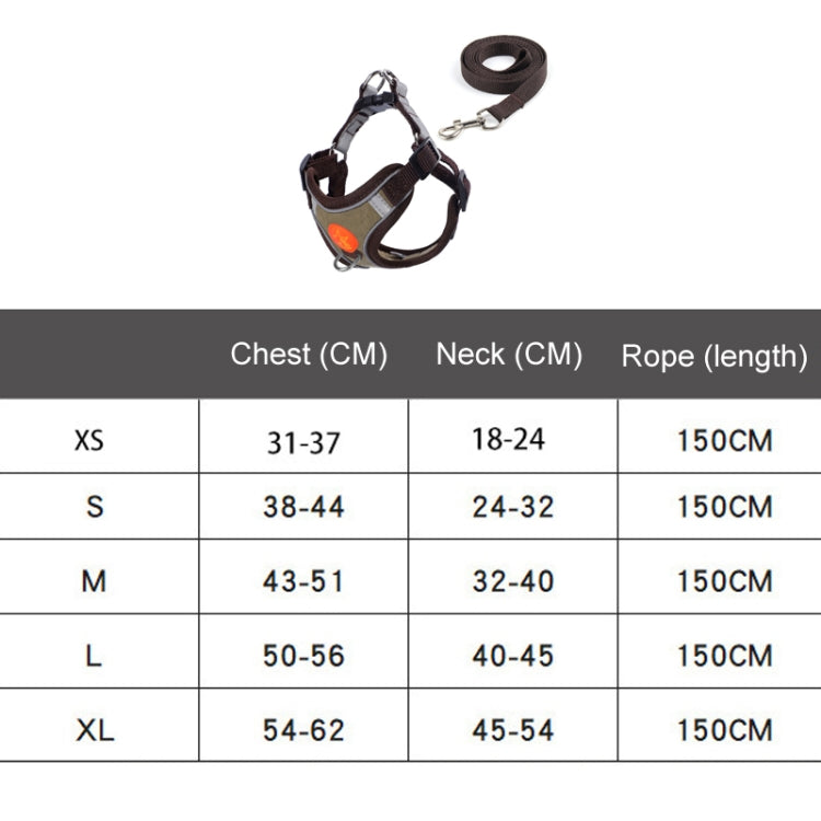 Pet Dog Harness Reflective Anti-break-off Vest-style Leash, Color: Mesh Orange(M) - free shipping - PMC TechLife - Order now!