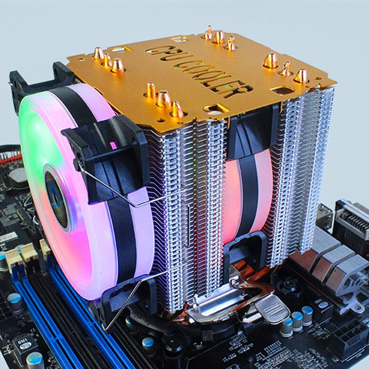 EVESKY 600 Desktop Computer 4 Copper Tube Mute CPU Cooling Fan, Color: Single Fan Without Light - free shipping - PMC Jewellery - Order now!