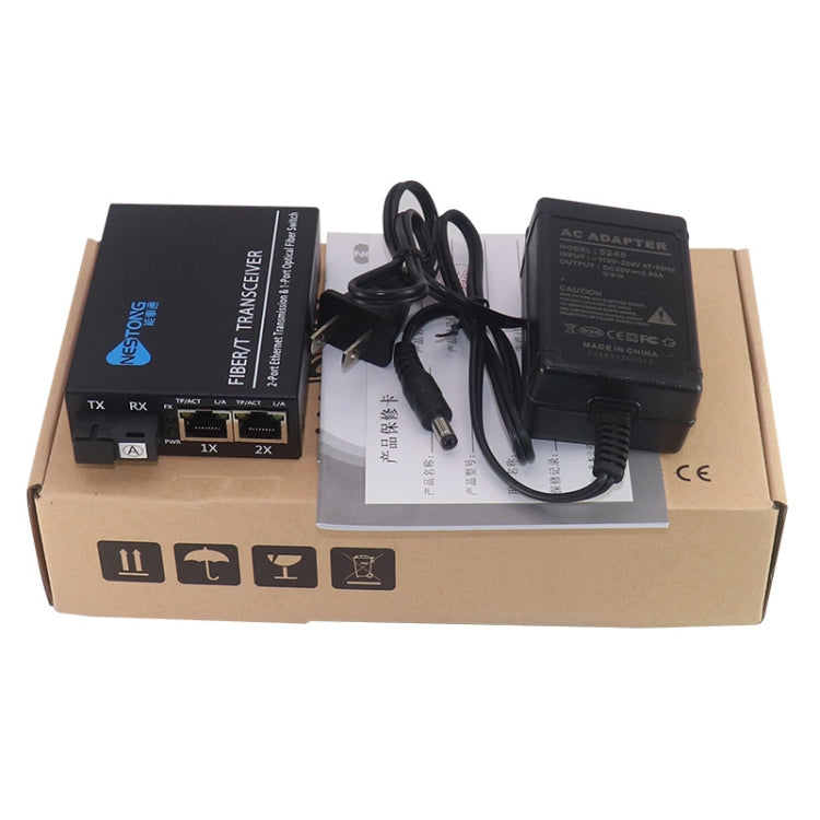 NESTONG Gigabit Single-mode Fiber Optic Transceiver POE Photoelectric Converter,CN Plug - free shipping - PMC Jewellery - Order now!