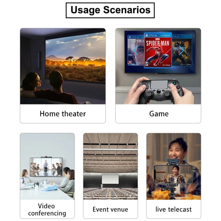 PWAY DT248W-H 30m Wireless HD Screen Projector Office Conference Screen Sharing Device(Type-C Interface) - free shipping - PMC TechLife - Order now!