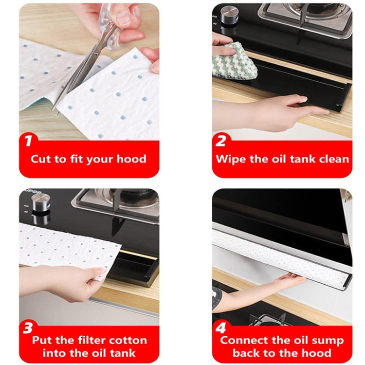 10pcs /Pack Disposable Oil Groove Suction Paper for Cooker Hoods, Spec: 10x90cm Thickened - free shipping - PMC TechLife - Order now!