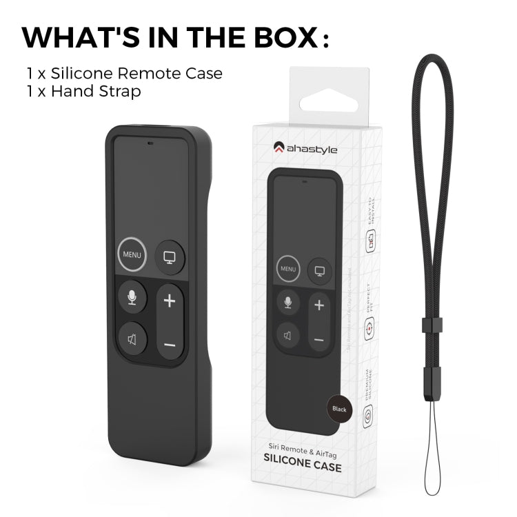 For Apple TV HD / 4K+AirTag AhaStyle PT157 Remote Control Tracker 2 In 1 Silicone Protective Cover(Midnight Blue) - Remote Control Covers by AhaStyle | Online Shopping South Africa | PMC TechLife | Buy Now Pay Later Mobicred