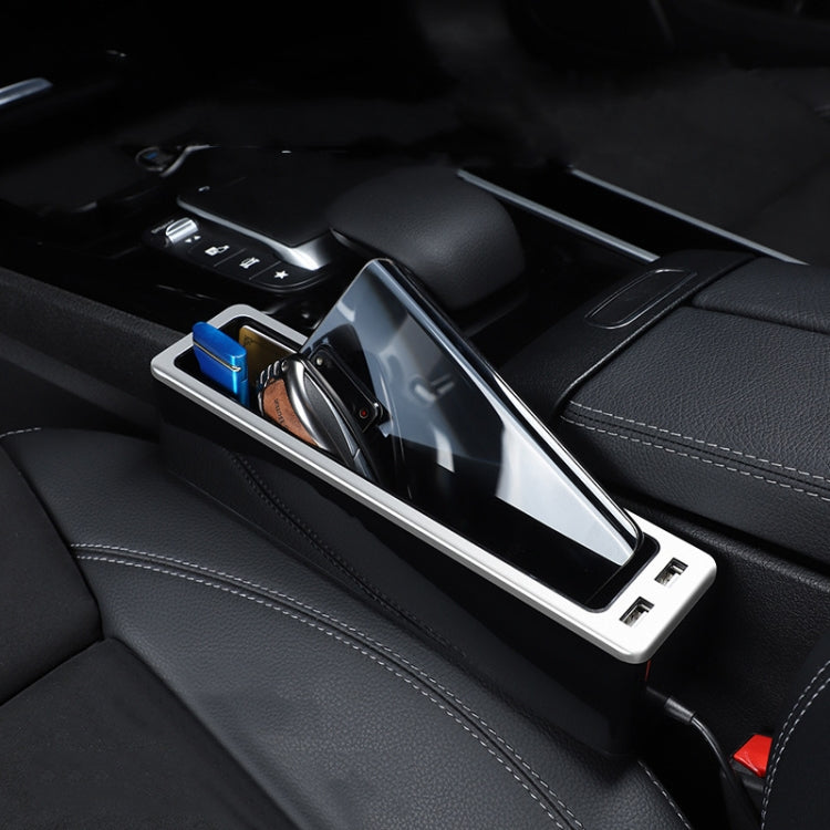 Car Seat Gap Storage Box with 2 USB Charging Port, Color: Principal Driver Red - Stowing Tidying by PMC TechLife | Online Shopping South Africa | PMC TechLife | Buy Now Pay Later Mobicred
