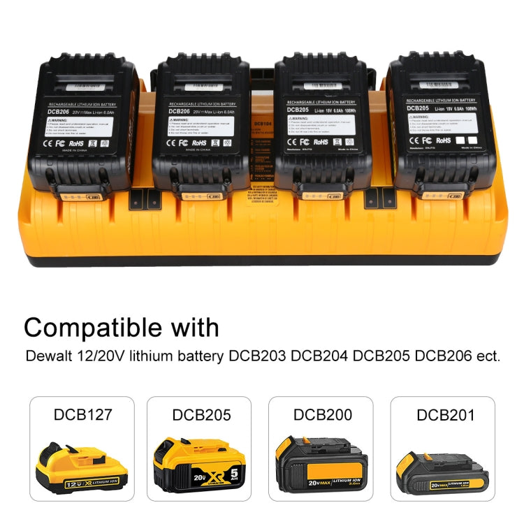 DCB104 Portable Fast Charger 12V-20V Electric Tool Lithium Battery Charger, For Dewalt DCB127 / DCB200 / DCB205 / DCB206, Plug: AU - Electric Saws & Accessories by PMc TechLife | Online Shopping South Africa | PMc TechLife | Buy Now Pay Later Mobicred