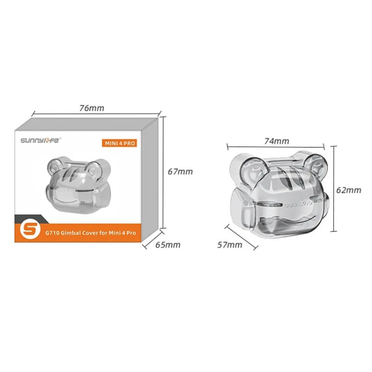 Sunnylife N4P-G710 For DJI Mini 4 Pro Integrated Gimbal Protector Camera Lens Cover Dust-proof Cap(Transparent Gray) - free shipping - PMC TechLife - Order now!