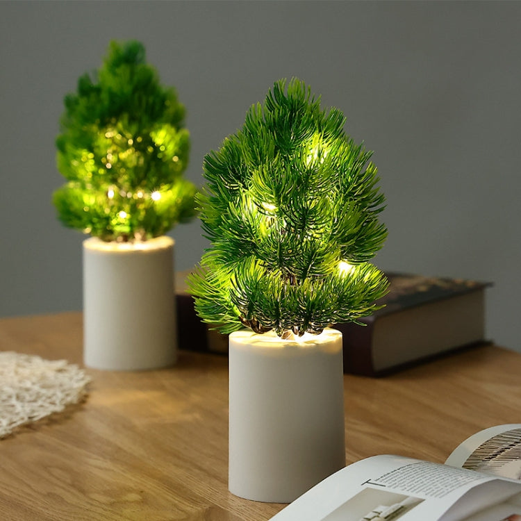 Christmas Tree Night Lights Bedroom Pine Ambient Lamps Home Decorative Lights(Warm White Light) - Christmas Decoration Lamps by PMc TechLife | Online Shopping South Africa | PMc TechLife | Buy Now Pay Later Mobicred