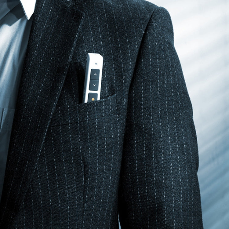 Deli 2.4GHz Page Turner USB Clicker With Red Light For PPT(White) - by Deli | Online Shopping South Africa | PMC Jewellery | Buy Now Pay Later Mobicred