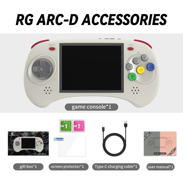 ANBERNIC RG ARC-D Handheld Game Console 4-Inch IPS Screen Linux / Android 11 System Portable Video Arcade 128G(Black) - free shipping - PMC TechLife - Order now!