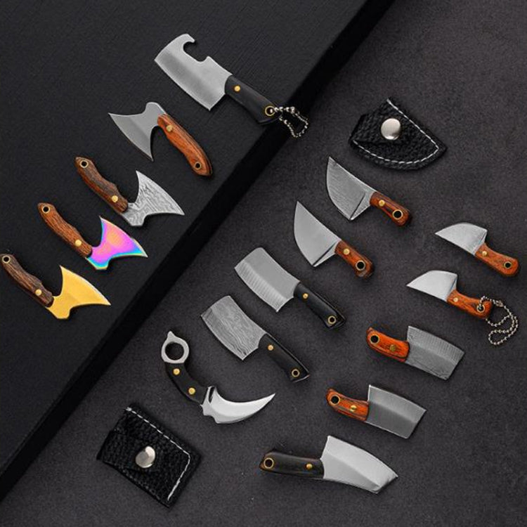 Mini Knife Keychain Portable Removal Express Pendant Accessory With Holster, Model: Kitchen Knife Sanding - Burin &Cutting Knife by PMC TechLife | Online Shopping South Africa | PMC TechLife